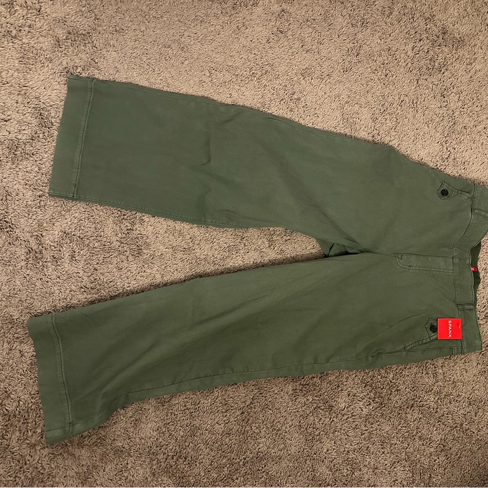 Spanx Stretch Wide Leg Twill Pants NWT
